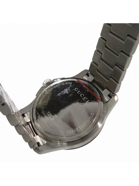 Gucci Timeless Diver Watch SS Quartz Black Dial main image 9